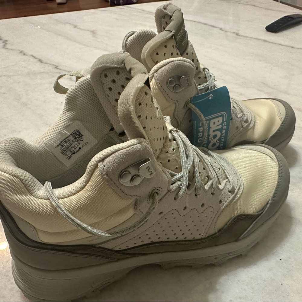 Merrell Cream and Gray Winter Boots